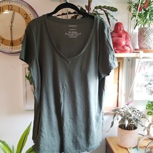 Army green super soft torrid T